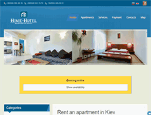 Tablet Screenshot of homehotel.com.ua