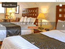 Tablet Screenshot of homehotel.com